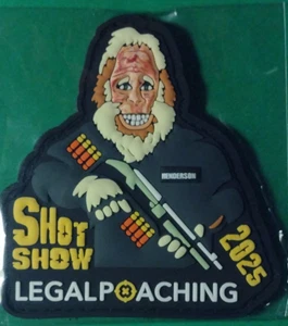 HENDERSON LEGAL POACHING Tactical Morale Patch SHOT-SHOW 2025 PVC H & L NIP - Picture 1 of 4