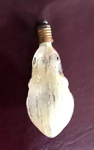 Vintage Painted 3" Clear Glass C-6 C6 Christmas Light Bulb Frog Works - Picture 1 of 3