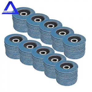 100PCS Premium Zirconia Flap Sanding Disc Grinding Wheel – 4-1/2 x 7/8" 40 Grit - Picture 1 of 10
