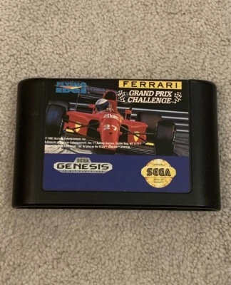 Ferrari Grand Prix Challenge (Sega Genesis, 1993) Cart Only *Tested Working* - Image 1 of 4