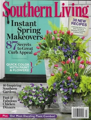 Southern Living Magazine Instant Spring Makeovers Curb Appeal Chicken Recipes . - Image 1 of 4