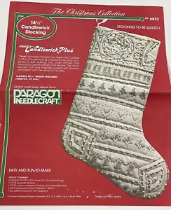 Medias de Navidad Paragon Candlewick 14 1/2" Kit Aguja Parcialmente Iniciado - Imagen 1 de 4