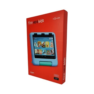 Amazon Fire HD 8 Kids Tablet 2022 12. Gen 32GB WLAN Kinder Edition Rot Neu - Bild 1 von 4