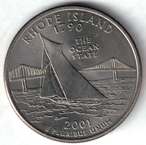 USA - 2001P - Washington ¼ $ - Rhode Island - Nice! - #20683 - Picture 1 of 2