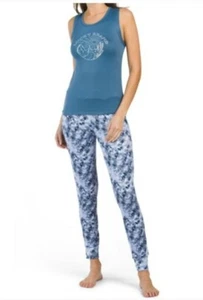 Lucky Brand 2 Piece Lounge Set Women's Pajamas Sleepwear Size M Pants Top PJ - Picture 1 of 7
