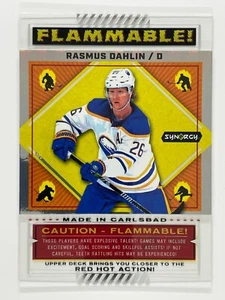 2023-24 Upper Deck Synergy Flammable Rasmus Dahlin Buffalo Sabres #FL-20 - Bild 1 von 3