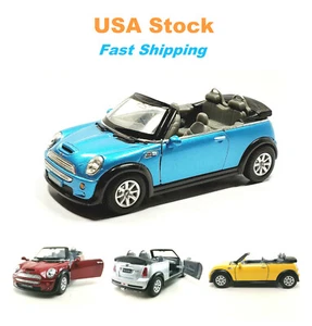 Mini Cooper S Convertible, Kinsmart, Diecast Model Toy Car, 4 Colors,  5'', 1:28 - Picture 1 of 50