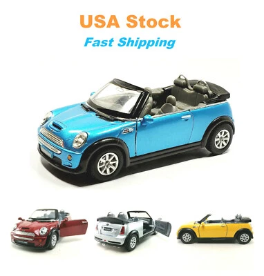Mini Cooper S Convertible, Kinsmart, Diecast Model Toy Car, 4 Colors,  5'', 1:28 - Image 1 of 4