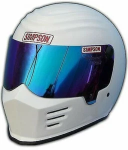 Simpson Outlaw Helm Snell M2015 Weiß Glänzend S Klein 56cm 7 - Bild 1 von 1
