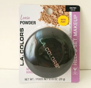 L.A. Colors Loose Powder In Natural CBLP304 Includes Puff Applicator 0.70 OZ - Picture 1 of 3