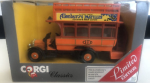 Corgi Classics Thornycroft J Type bus C975 City Allenburys Adverts Boxed