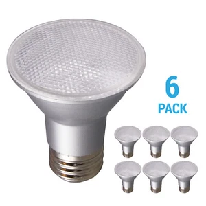 6 Pack Satco S29408 LED 120V 6.5W Watt =50W PAR20 Medium E26 4000K Cool White - Picture 1 of 14