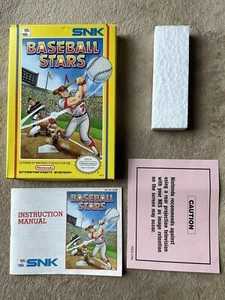 1989 NES SNK Baseball Stars Oval SOQ Rev-A Box + Manual NO GAME CARTRIDGE - Picture 1 of 24