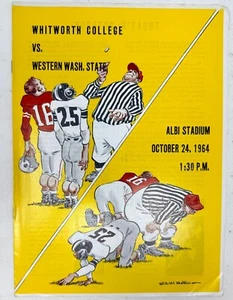 1964 Whitworth College Pirates vs Western Washington St Vikings Football Program - Picture 1 of 3
