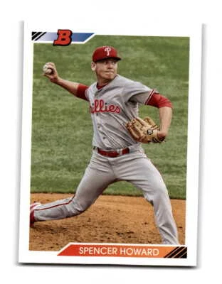 2020 Bowman Heritage Prospects Spencer Howard  BHP-55 - Image 1 of 2