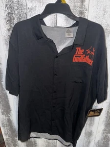 The Godfather Men’s Size Large Rayon Shirt 2 Sided Black, Red & White Brand New - Picture 1 of 4
