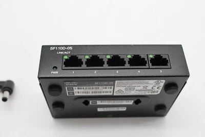 Cisco SF110D-05 5-Port Desktop 10/100 Switch - Image 1 of 4