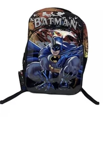 DC Comics Batman Brute Force Boys 17" Backpack School Book Bag Black New - Picture 1 of 4