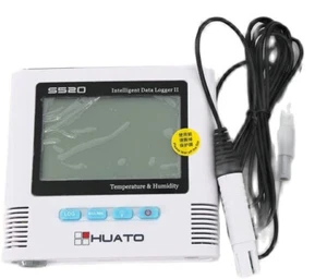 Temperature Humidity Meter Data Logger Built-in Sound Light Alarm USB Port - Picture 1 of 5