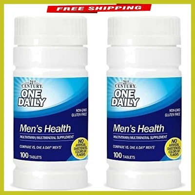 Tabletas de salud para hombres One Daily - Fórmula de apoyo para el corazón y la próstata de 200 unidades Foto 1 de 4