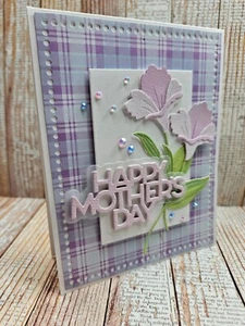 Handmade Greeting Card Keepsake Quality ocbrandy  Mothers Day alstroemeria - Picture 1 of 2