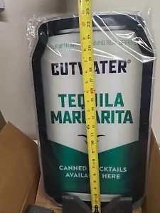 CUTWATER TEQUILA MARGARITA CAN LED BAR SIGN MAN CAVE GARAGE DECOR LIGHT NEW - Picture 1 of 7