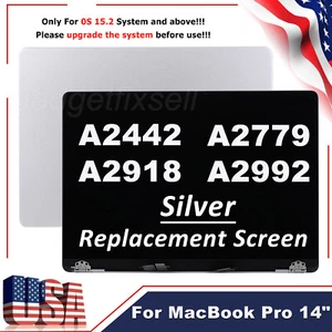 14" OEM LCD Screen Full Display Assembly For MacBook Pro M3 A2992 EMC 8407 USA - Picture 1 of 8