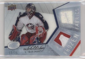 2008-09 Upper Deck Ice Frozen Fabrics PETG Black /25 Pascal Leclaire #PL