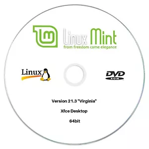 Linux Mint 21.3 "Virginia" Xfce 64bit Edition Installation DVD Free UK Postage - Picture 1 of 3