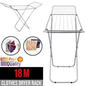 Large Winged Airer Fryer Drying Clothes Washing Line Horse Laundry Rack Dry 18M - Picture 1 of 6