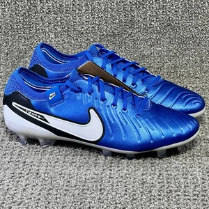 Nike Tiempo Legend 10 Elite FG Soar Blue DV4328-400 Men's Size 6 No Lid B Grade - Picture 1 of 9