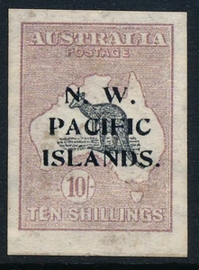 AUSTRALIA 1919 N. W. P.  ISLANDS, 10/, FALSE, FAKE MINT - NO GUM - STAMP. #D156 - Picture 1 of 2