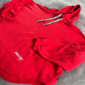 Savage X Fenty Red Hoodie Unisex Sweatshirt With Front Pocket And Drawstring L - Picture 1 of 8