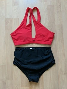 Bikini mujer rojo y negro talla M - Imagen 1 de 5