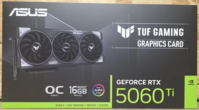 ASUS TUF Gaming NVIDIA GeForce RTX 5060 Ti OC Edition 16GB GDDR7 PCIe 5.0 - Image 1 of 3