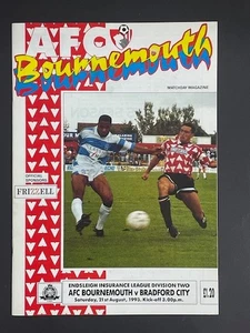 1993/94 BOURNEMOUTH V BRADFORD CITY 21-08-1993 DIVISION 2 - Picture 1 of 1