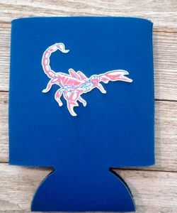 Scorpion Wärmeübertragung Schaum Dose Koozie Blau Bier Soda faltbar - Bild 1 von 2