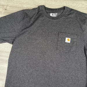 Carhartt Herren Gr. Medium T-Shirt T grau lockere Passform Freizeit Baumwolle K87 CRH - Bild 1 von 11