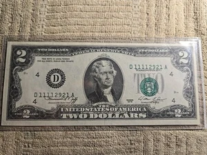 Error Bicentennial two dollar bill. - Picture 1 of 5