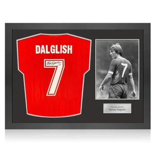Kenny Dalglish Back Signed Liverpool 1986 Football Shirt. Icon Frame - Picture 1 of 5