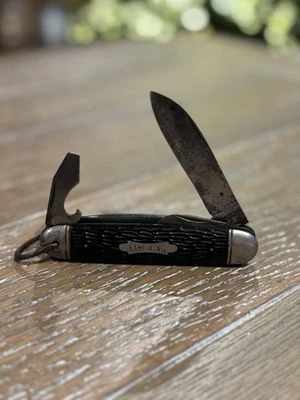 Navaja de bolsillo Kamp King vintage años 60 buen estado cuchillos de camping usados Foto 1 de 2