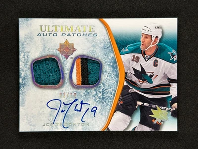 2010-11 UD Ultimate Collection On-Card Auto Patches #UAJ-JT Joe Thornton /10 SJ - Image 1 of 2