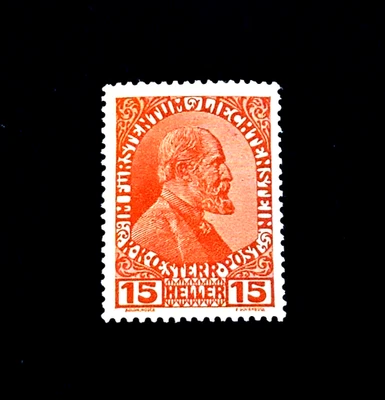 Sello LIECHTENSTEIN - 1917 Johann III Sn 7 como nuevo OG HR r45🔥 Foto 1 de 2