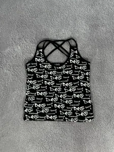 Sexy camiseta sin mangas Y2K Dolce & Gabbana con gráficos multilogo  - Imagen 1 de 9