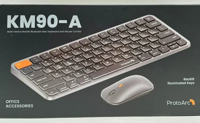 NEW Protoarc Multi-Device Backlit Mac Keyboard And Mouse Combo Model KM90-A - Image 1 of 4