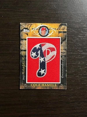 COLE HAMELS 2010 Topps 纪念 7 月 4 日费城费城帽子标志 /99 — 第 1/3 张图片