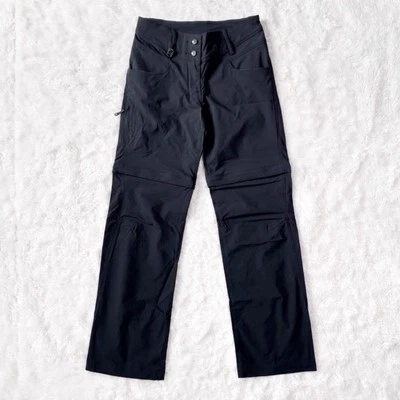 Pantalón corto de senderismo convertible de nailon negro Salomon para mujer US2 Gorpcore exterior L Foto 1 de 4