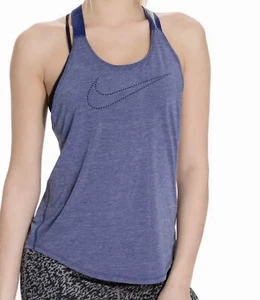 Nike Tank Top Women Small Blue Athleisure Streetwear Gym Athletic Outdoor Yoga - Picture 1 of 8