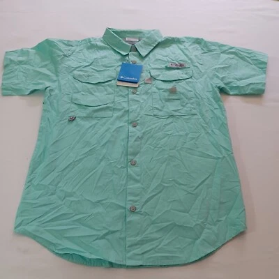 Camisa Columbia Bonehead Jóvenes/Niños Verde Menta Manga Corta Talla XL (18/20) Foto 1 de 4