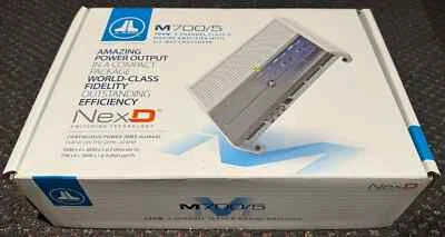 JL AUDIO M700/5 700W 5-Channel Class D Marine Amplifier with 2/3 Way Crossover - Image 1 of 4
